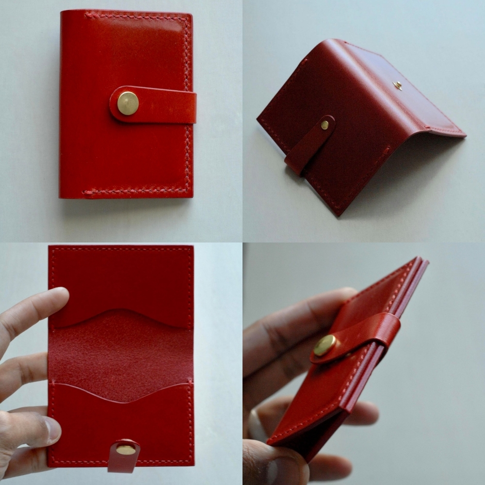 The Szechuan Card Wallet 100% Authentic Leather Handmade
